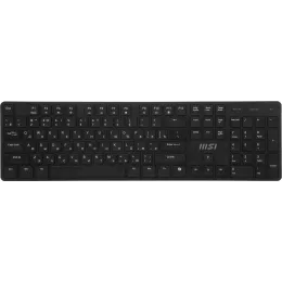 Клавиатура + мышь MSI K200 Combo MS-8ZA4 клав:черный мышь:черный USB беспроводная (S11-43RU304-Y92)