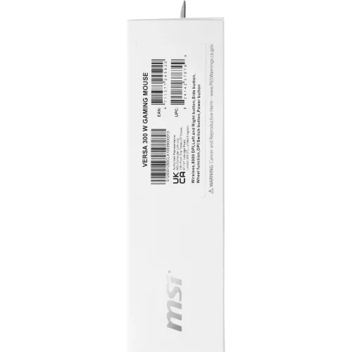 Мышь MSI VERSA 300 W MS-8ZBD черный оптическая 8000dpi беспров. BT/Radio USB 5but (S12-4301260-CLA)