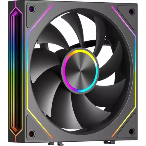 Вентилятор для корпуса PcCooler F3 X120 ARGB 120х120x25 черный 4-pin 28.4дБ (F3X120-BKAC112-GL) Ret
