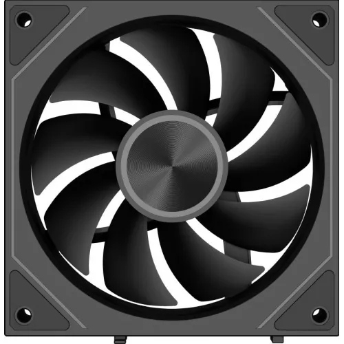 Вентилятор для корпуса PcCooler F3 X120 ARGB 120х120x25 черный 4-pin 28.4дБ (F3X120-BKAC112-GL) Ret