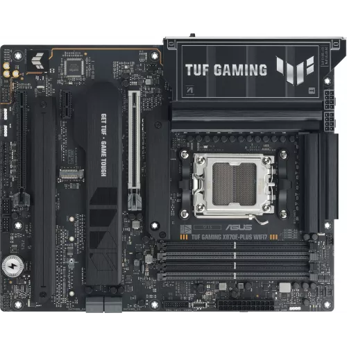 Материнская плата Asus TUF GAMING X870E-PLUS WIFI7 Socket AM5 AMD X870E 4xDDR5 ATX AC`97 8ch(7.1) 2.5Gg RAID+HDMI