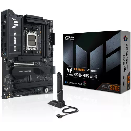 Материнская плата Asus TUF GAMING X870E-PLUS WIFI7 Socket AM5 AMD X870E 4xDDR5 ATX AC`97 8ch(7.1) 2.5Gg RAID+HDMI
