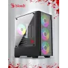 Корпус Bloody CC-124 черный без БП mATX 8x120mm 2xUSB2.0 1xUSB3.0 audio bott PSU