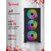 Корпус Bloody CC-124 черный без БП mATX 8x120mm 2xUSB2.0 1xUSB3.0 audio bott PSU