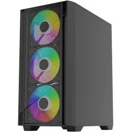 Корпус Bloody CC-124 черный без БП mATX 8x120mm 2xUSB2.0 1xUSB3.0 audio bott PSU