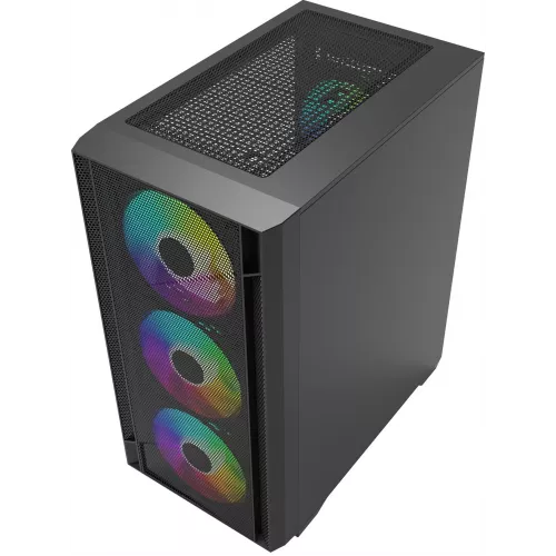 Корпус Bloody CC-124 черный без БП mATX 8x120mm 2xUSB2.0 1xUSB3.0 audio bott PSU