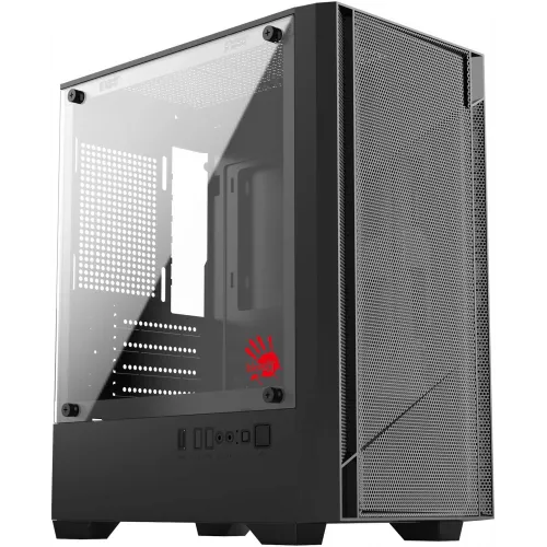 Корпус Bloody CC-124 черный без БП mATX 8x120mm 2xUSB2.0 1xUSB3.0 audio bott PSU