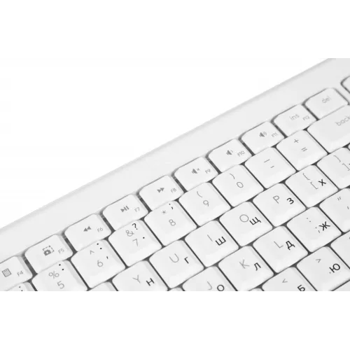 Клавиатура Logitech K251 белый беспроводная BT slim (920-013364)