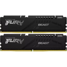 Память DDR5 2x32GB 5200MHz Kingston KF552C40BB2K2-64 Fury Beast Black Expo RTL Gaming PC5-41600 CL40 DIMM 288-pin 1.25В dual rank с радиатором Ret