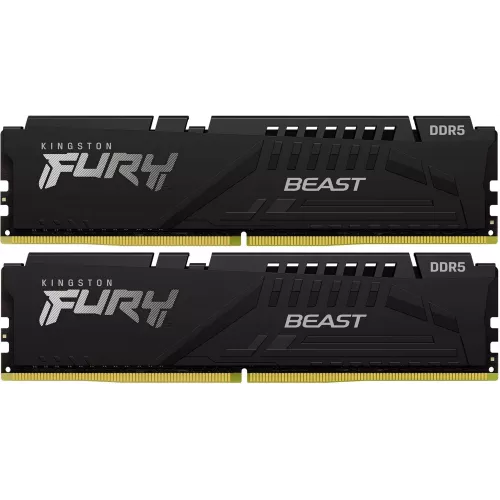 Память DDR5 2x32GB 5200MHz Kingston KF552C40BB2K2-64 Fury Beast Black Expo RTL Gaming PC5-41600 CL40 DIMM 288-pin 1.25В dual rank с радиатором Ret