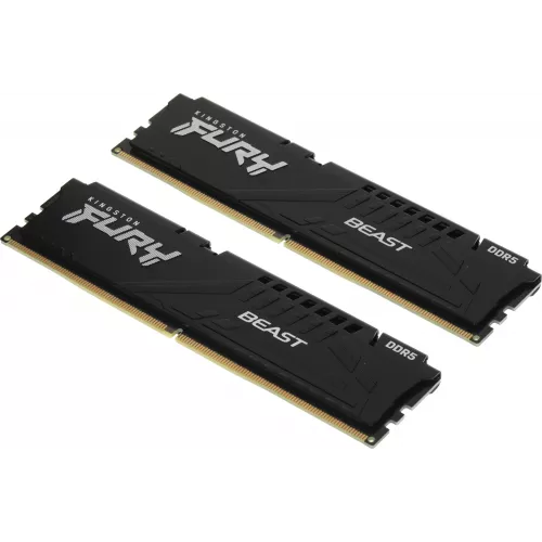 Память DDR5 2x32GB 5200MHz Kingston KF552C40BB2K2-64 Fury Beast Black Expo RTL Gaming PC5-41600 CL40 DIMM 288-pin 1.25В dual rank с радиатором Ret