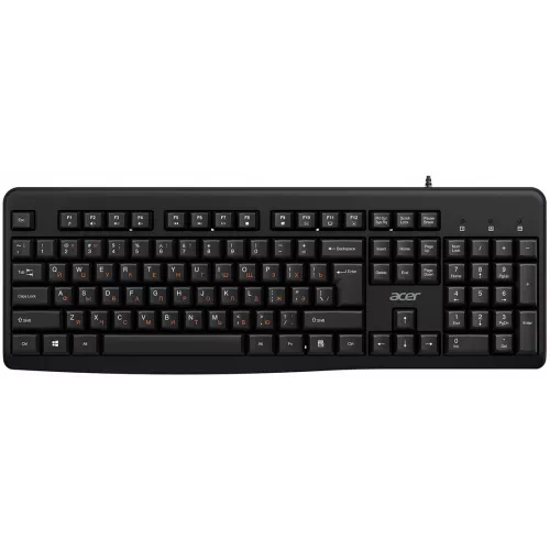 Клавиатура Acer OKW500 черный USB Multimedia (ZL.KBDEE.01T) кабель 1.8м