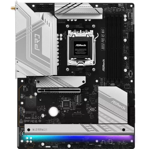 Материнская плата Asrock B850 PRO RS WIFI Socket AM5 AMD B850 4xDDR5 ATX AC`97 8ch(7.1) 2.5Gg RAID+HDMI