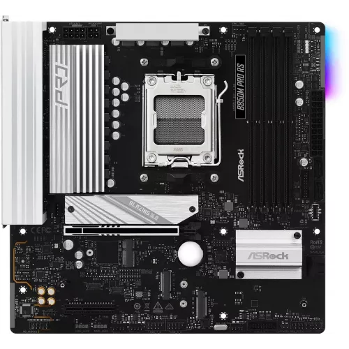 Материнская плата Asrock B850M PRO RS Socket AM5 AMD B850 4xDDR5 mATX AC`97 8ch(7.1) 2.5Gg RAID+HDMI+DP