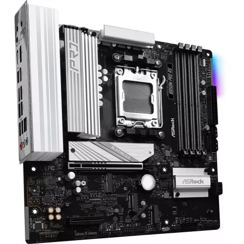 Материнская плата Asrock B850M PRO RS Socket AM5 AMD B850 4xDDR5 mATX AC`97 8ch(7.1) 2.5Gg RAID+HDMI+DP