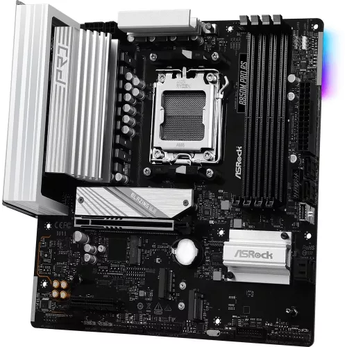 Материнская плата Asrock B850M PRO RS Socket AM5 AMD B850 4xDDR5 mATX AC`97 8ch(7.1) 2.5Gg RAID+HDMI+DP