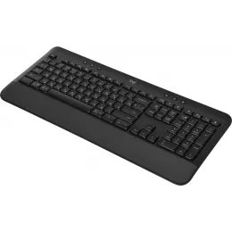 Клавиатура Logitech K650 черный USB беспроводная BT/Radio Multimedia (подставка для запястий) (920-010954)