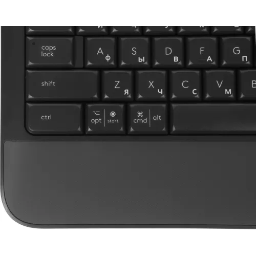Клавиатура Logitech K650 черный USB беспроводная BT/Radio Multimedia (подставка для запястий) (920-010954)