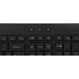 Клавиатура Logitech K650 черный USB беспроводная BT/Radio Multimedia (подставка для запястий) (920-010954)