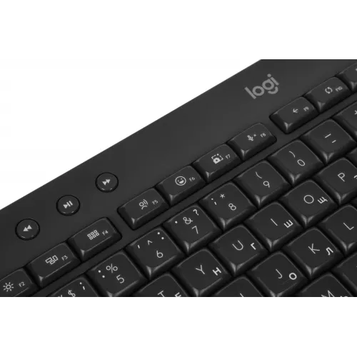Клавиатура Logitech K650 черный USB беспроводная BT/Radio Multimedia (подставка для запястий) (920-010954)