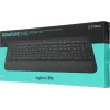 Клавиатура Logitech K650 черный USB беспроводная BT/Radio Multimedia (подставка для запястий) (920-010954)