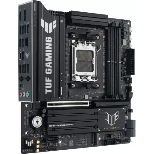 Материнская плата Asus TUF GAMING B850M-PLUS WIFI7 Socket AM5 AMD B850 4xDDR5 mATX AC`97 8ch(7.1) 2.5Gg RAID+HDMI+DP