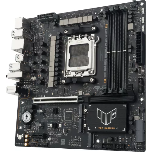 Материнская плата Asus TUF GAMING B850M-PLUS WIFI7 Socket AM5 AMD B850 4xDDR5 mATX AC`97 8ch(7.1) 2.5Gg RAID+HDMI+DP