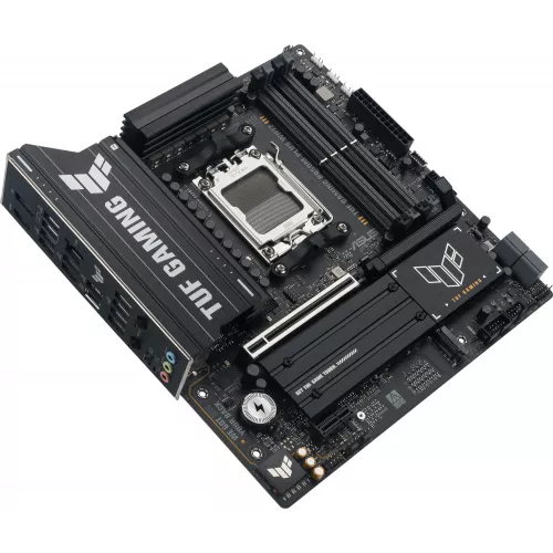 Материнская плата Asus TUF GAMING B850M-PLUS WIFI7 Socket AM5 AMD B850 4xDDR5 mATX AC`97 8ch(7.1) 2.5Gg RAID+HDMI+DP