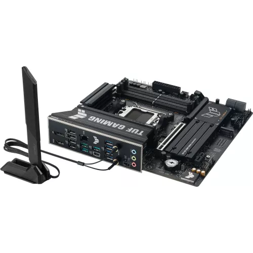 Материнская плата Asus TUF GAMING B850M-PLUS WIFI7 Socket AM5 AMD B850 4xDDR5 mATX AC`97 8ch(7.1) 2.5Gg RAID+HDMI+DP