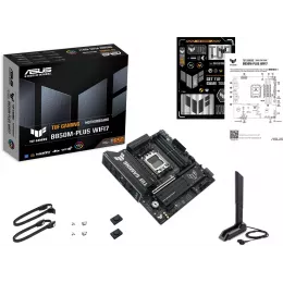Материнская плата Asus TUF GAMING B850M-PLUS WIFI7 Socket AM5 AMD B850 4xDDR5 mATX AC`97 8ch(7.1) 2.5Gg RAID+HDMI+DP