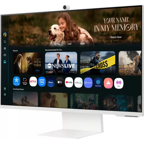 Монитор Samsung 32" S32FM803UIXCI белый VA LED 16:9 HDMI M/M Cam матовая HAS 3000:1 400cd 178гр/178гр 3840x2160 60Hz 4K USB 7кг