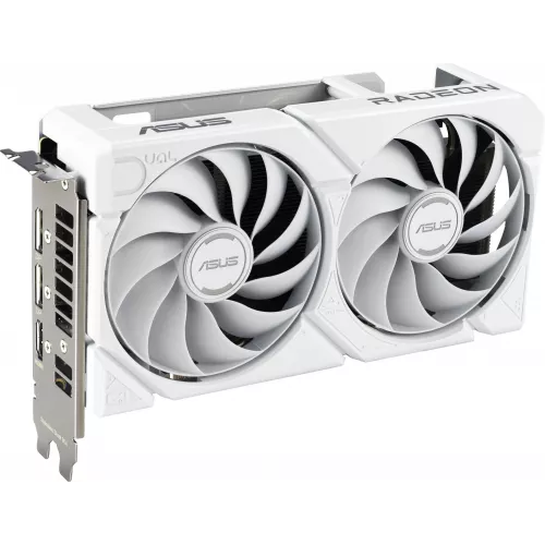 Видеокарта Asus PCI-E 5.0 DUAL-RX9060XT-16G-WHITE AMD Radeon RX 9060XT 16Gb 128bit GDDR6 2620/20000 HDMIx1 DPx2 HDCP Ret