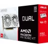 Видеокарта Asus PCI-E 5.0 DUAL-RX9060XT-16G-WHITE AMD Radeon RX 9060XT 16Gb 128bit GDDR6 2620/20000 HDMIx1 DPx2 HDCP Ret