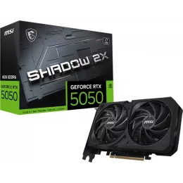 Видеокарта MSI PCI-E 5.0 RTX 5050 8G SHADOW 2X NVIDIA GeForce RTX 5050 8Gb 128bit GDDR6 2572/20000 HDMIx1 DPx3 HDCP Ret