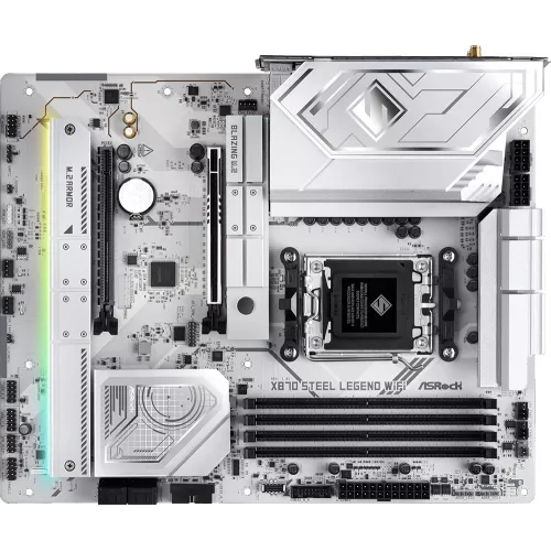 Материнская плата Asrock X870 STEEL LEGEND WIFI Socket AM5 AMD X870 4xDDR5 ATX AC`97 8ch(7.1) 2.5Gg RAID+HDMI