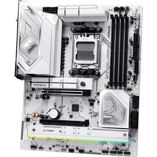 Материнская плата Asrock X870 STEEL LEGEND WIFI Socket AM5 AMD X870 4xDDR5 ATX AC`97 8ch(7.1) 2.5Gg RAID+HDMI