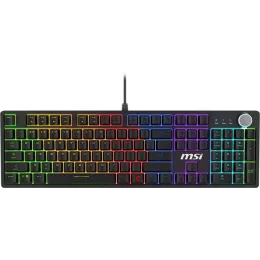 Клавиатура MSI GK320 механическая черный USB Multimedia for gamer LED (S11-04RU259-HH9) кабель 1.6м