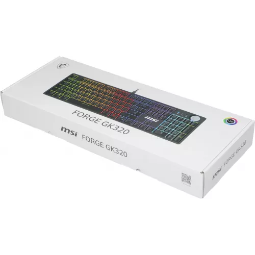 Клавиатура MSI GK320 механическая черный USB Multimedia for gamer LED (S11-04RU259-HH9) кабель 1.6м
