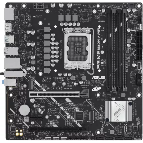 Материнская плата Asus PRIME B860M-A WIFI Soc-1851 Intel B860 4xDDR5 mATX AC`97 8ch(7.1) 2.5Gg RAID+HDMI+DP