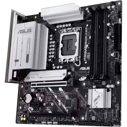 Материнская плата Asus PRIME B860M-A WIFI Soc-1851 Intel B860 4xDDR5 mATX AC`97 8ch(7.1) 2.5Gg RAID+HDMI+DP