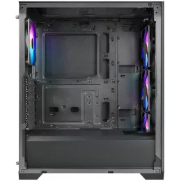 Корпус Azza AEROHEX черный без БП ATX 6x120mm 2x140mm 1xUSB2.0 1xUSB3.0 audio bott PSU