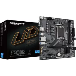 Материнская плата Gigabyte B760M E Soc-1700 Intel B760 2xDDR5 mATX AC`97 8ch(7.1) GbLAN RAID+VGA+HDMI+DP