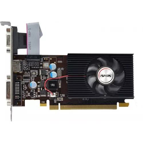 Видеокарта Afox PCI-E 2.0 AF210-1024D3L4-V2 NVIDIA G210 1Gb 64bit DDR3 520/1600 DVIx1 HDMIx1 CRTx1 HDCP Ret low profile