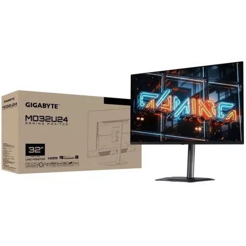 Монитор Gigabyte 31.5" MO32U24 черный QD OLED LED 16:9 HDMI M/M матовая HAS Piv 1500000:1 300cd 178гр/178гр 3840x2160 240Hz DP 4K USB 7.95кг