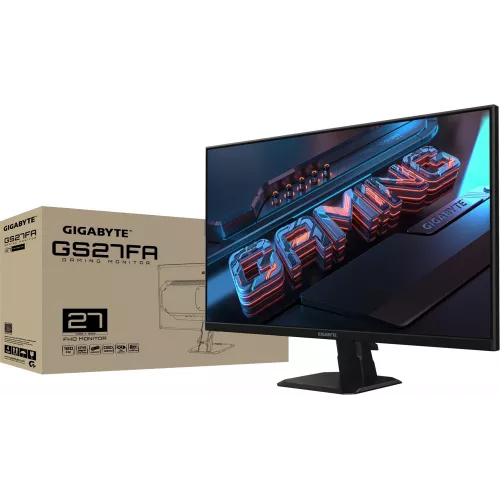 Монитор Gigabyte 27" GS27FA черный IPS LED 16:9 HDMI полуматовая 1000:1 300cd 178гр/178гр 1920x1080 180Hz FreeSync DP FHD 5.02кг