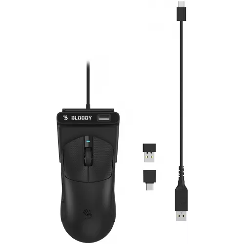 Мышь A4Tech Bloody R77 ULTRA DOCK черный оптическая 20000dpi беспров. USB