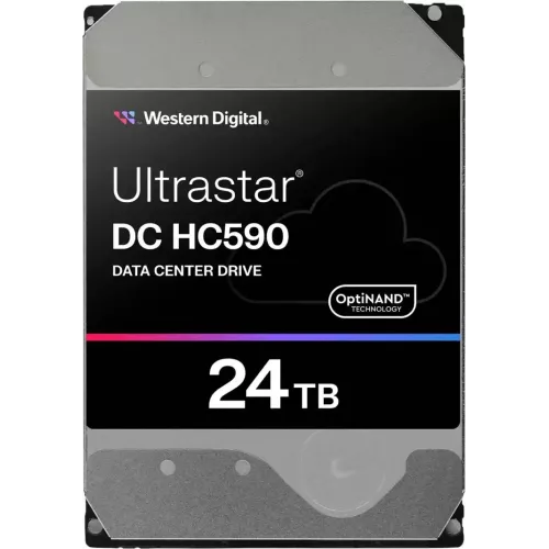 Жесткий диск WD SATA-III 24TB 0F65684 WUH722624ALE6L4 Ultrastar DC HC590 4KN (7200rpm) 512Mb 3.5"