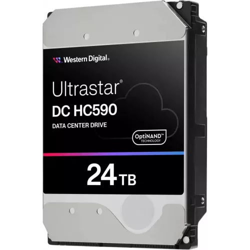 Жесткий диск WD SATA-III 24TB 0F65684 WUH722624ALE6L4 Ultrastar DC HC590 4KN (7200rpm) 512Mb 3.5"