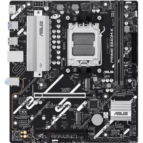 Материнская плата Asus PRIME B840M-K Socket AM5 AMD B840 2xDDR5 mATX AC`97 8ch(7.1) 2.5Gg RAID+HDMI
