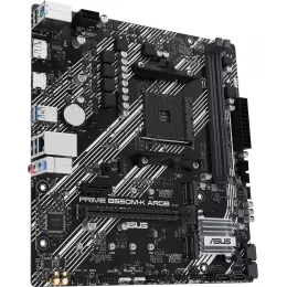 Материнская плата Asus PRIME B550M-K ARGB Soc-AM4 AMD B550 2xDDR4 mATX AC`97 8ch(7.1) GbLAN RAID+HDMI+DP